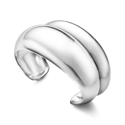 Curve Medium Bangle Silver