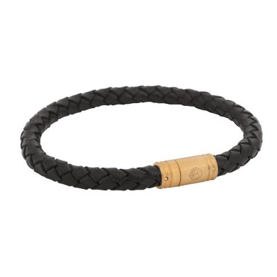 Läderarmband Flätat Svart By Billgren