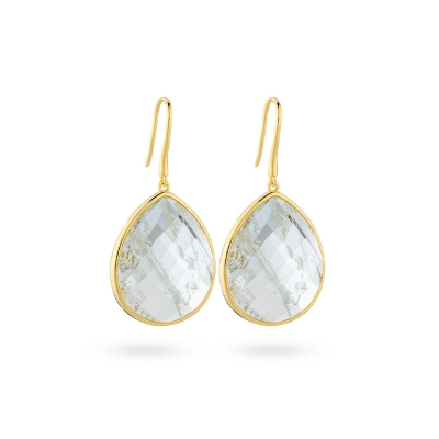 Paulina Just Perfect Earrings Aqua Obsidian Charlotte Bonde