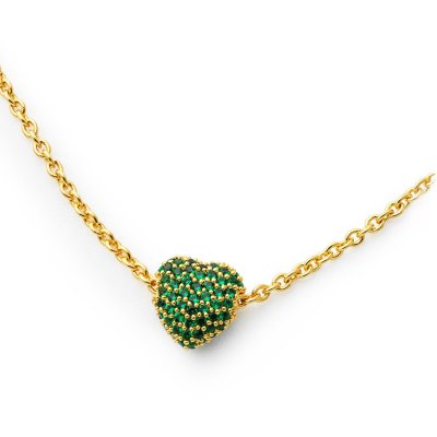 Eternal Love Necklace Grön Spinell Guld Charlotte Bonde