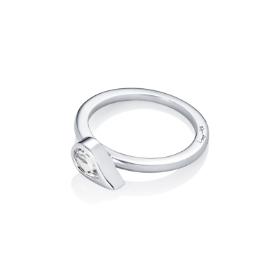 Ring Sparkle of Life Silver Vit topas