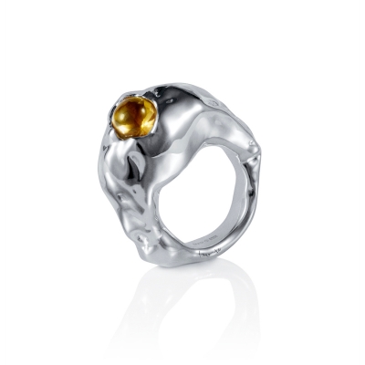 Volcano Silverring Citrin
