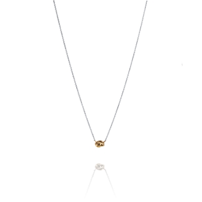 Halsband Nugget Silver/Förgyllt silver