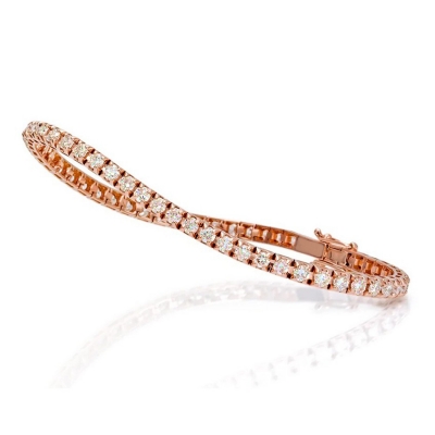 Tennisarmband Roséguld Coffee Carl Hoff Selection