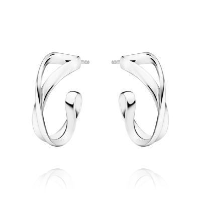 Georg Jensen Infinite Small Earhoops Silver