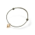 Connected Heart String Bracelet Guld