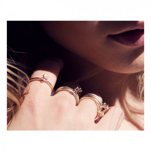 Bellini Ring Roséguld 0,08 ct Sandberg Sweden