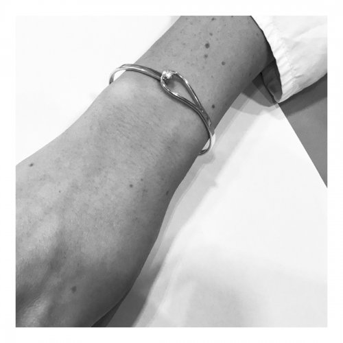 Ketsuro Armring Silver/Rosé Sandberg Sweden