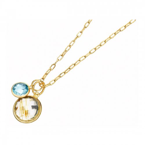 Amo Hänge Sky Blue Topas Rödguld Sandberg Sweden