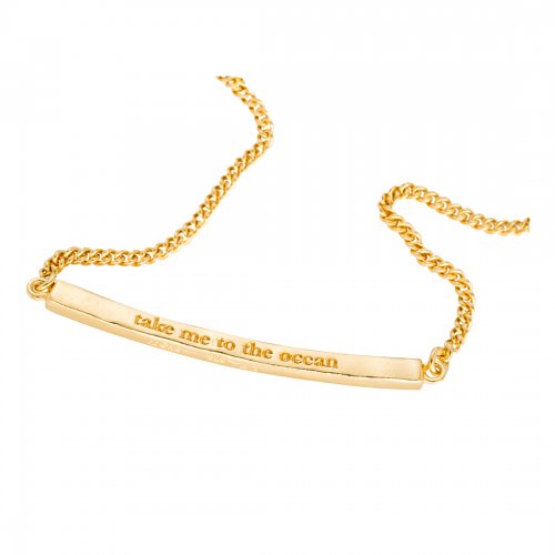 A Breaking Wave Halsband Förgyllt Bjørg