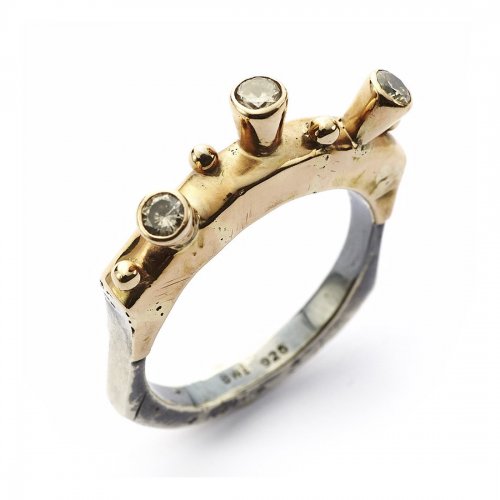 Manhattan Skyline-3 Ring By Birdie