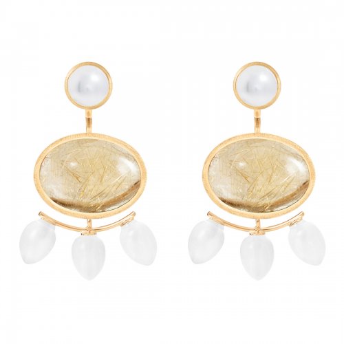 Lotus Örhängen Pärla Ole Lynggaard