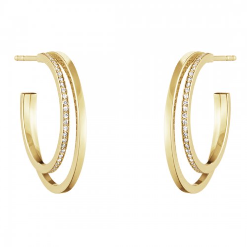 Halo Earhoop Single Pavé Georg Jensen
