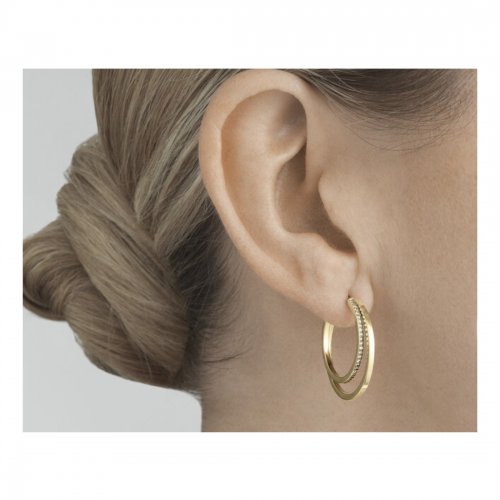 Halo Earhoop Single Pavé Georg Jensen