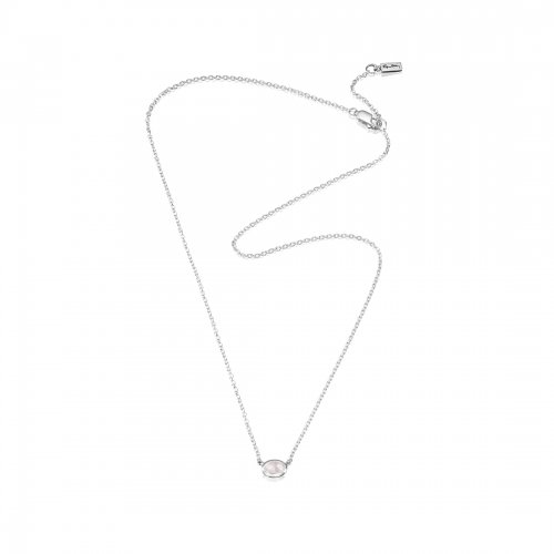 Love Bead Halsband - Silver Rosenkvarts Efva Attling