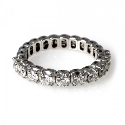 Stretch Ring 0, 96 ct Vitguld 