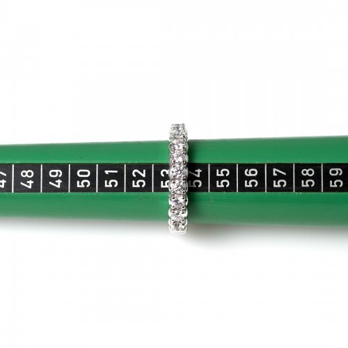 Stretch Ring 0, 96 ct Vitguld