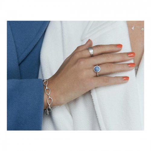 Pacific Ring Large Blå Opal Dulong