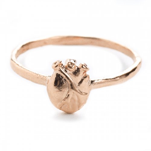 Anatomic Heart Ring Rosé Stor Bjørg