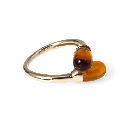 Guldring Omlott Citrin Armani