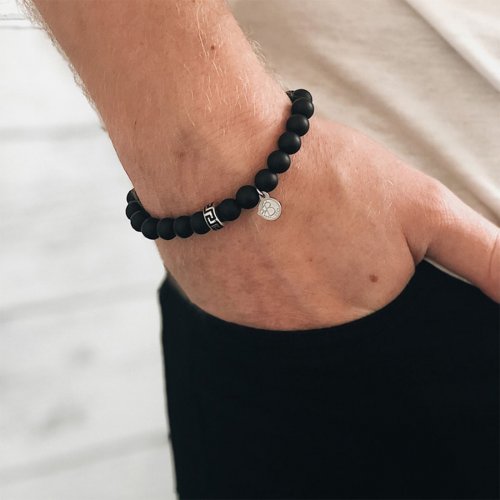 Beadsarmband Onyx By Billgren