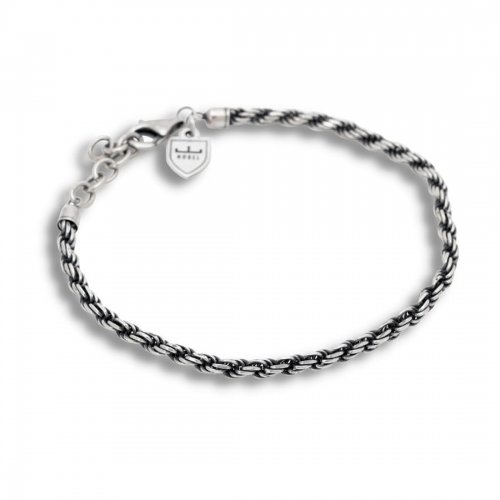 Silverarmband Oxiderad Cordell By Billgren