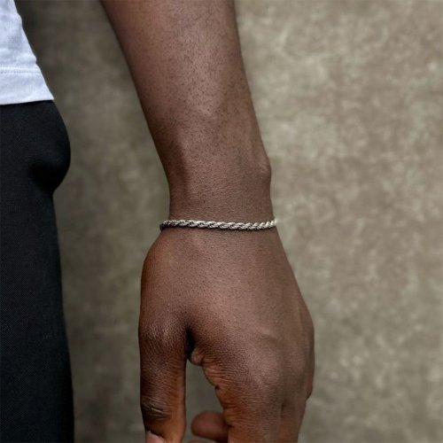 Silverarmband Oxiderad Cordell By Billgren