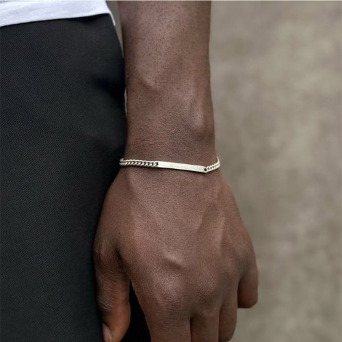 Silverarmband Pansar ID By Billgren