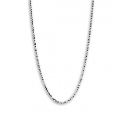 Silverhalsband Flätad oxid 3mm by Billgren