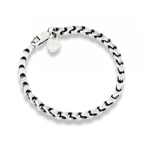 Silverarmband Länkar Oxiderat By Billgren