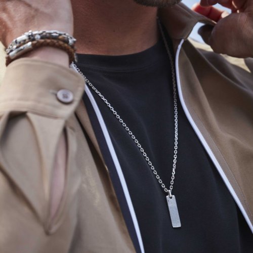 Silverhalsband Hänge Avlångt 70 cm By Billgren