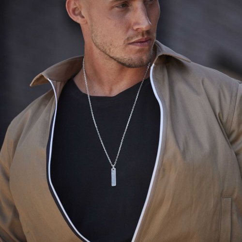 Silverhalsband Hänge Avlångt 70 cm By Billgren