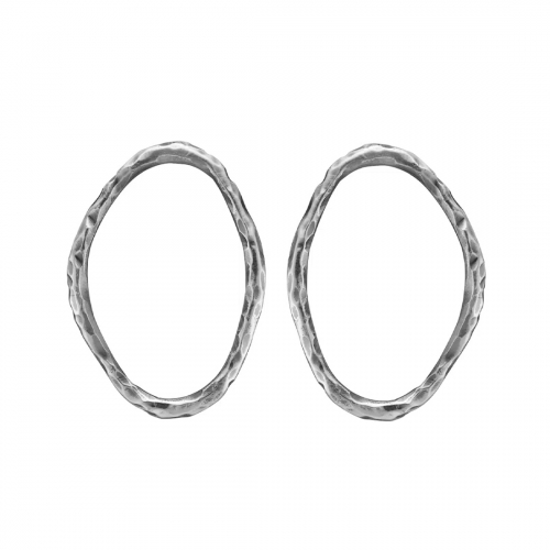 Onassis Oval Plain Örhängen By Birdie