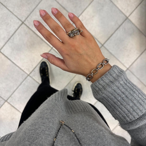 Samsara Golden Link Armband By Birdie