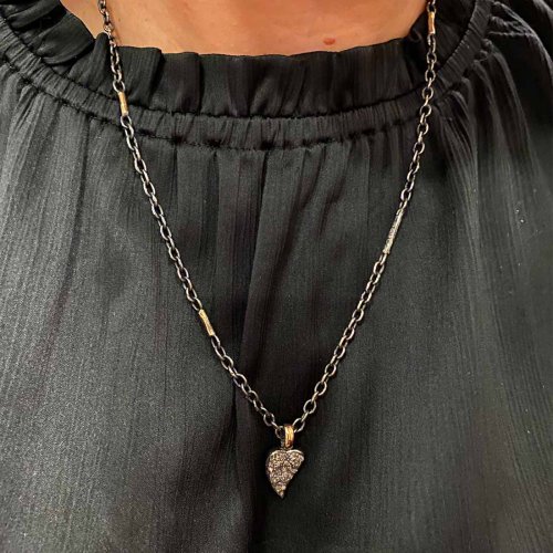 Borean Heart Pavé Pendant by Birdie