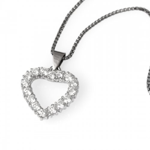 Briljanthänge Hjärta Vitguld Carl Hoff