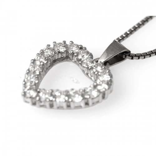 Briljanthänge Hjärta Vitguld Carl Hoff