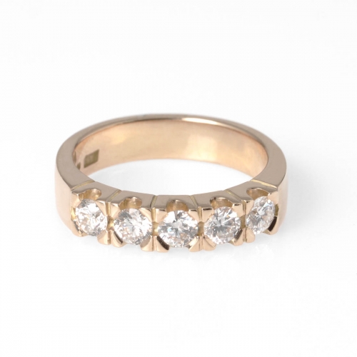 Chantal Alliansring Rödguld 0,75ct Carl Hoff