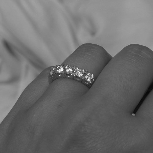 Chantal Alliansring Vitguld 0,75ct Carl Hoff