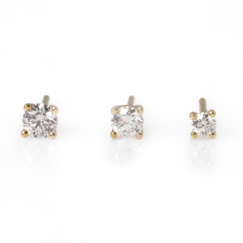 Briljantörhängen Rödguld Carl Hoff