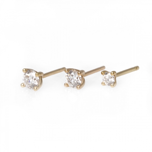 Briljantörhängen Rödguld Carl Hoff