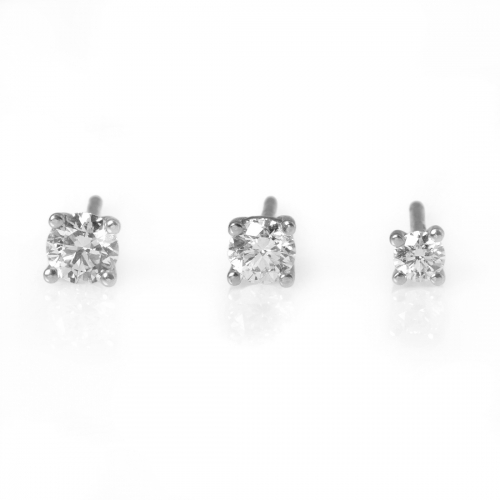 Briljantörhängen Vitguld Carl Hoff