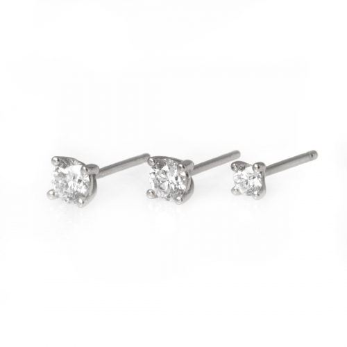 Briljantörhängen Vitguld Carl Hoff