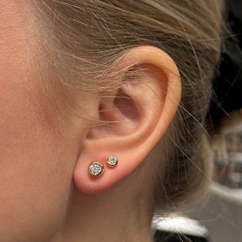 Briljantörhängen Däck Rödguld Carl Hoff