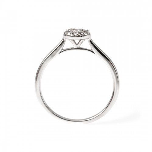 Ring Bukett Vitguld Carl Hoff