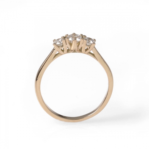 Flower Trestensring Rödguld Carl Hoff