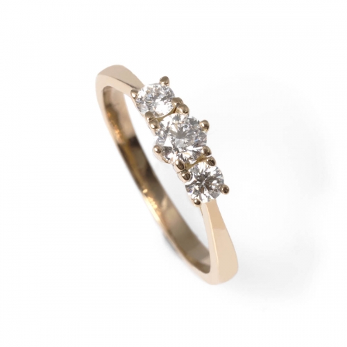 Flower Trestensring Rödguld Carl Hoff