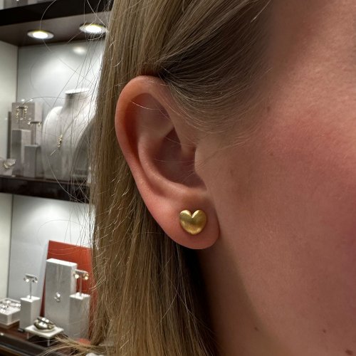 Guldörhängen Hjärtan Rödguld Matt Carl Hoff