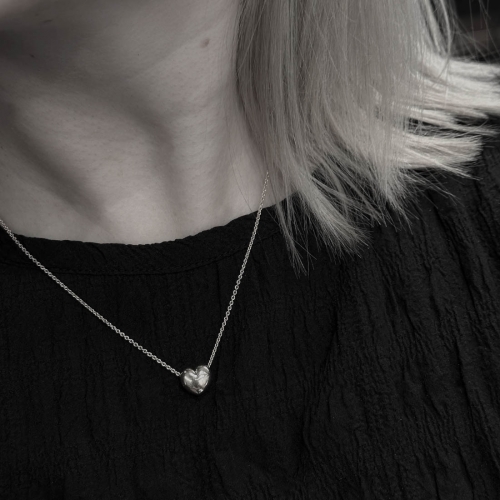 Guldhänge Hjärta Stort Vitguld Carl Hoff