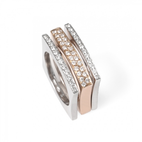 All Square Alliansring Vitguld Carl Hoff Selection